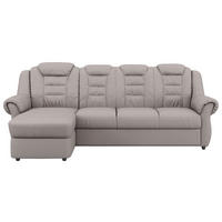 ECKSOFA in Lederlook Hellbraun  - Hellbraun/Schwarz, Konventionell, Kunststoff/Textil (165/262cm) - Livetastic