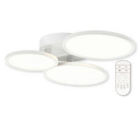 STROPNÍ LED SVÍTIDLO, 60/60/10 cm - bílá, Basics, kov/plast (60/60/10cm)