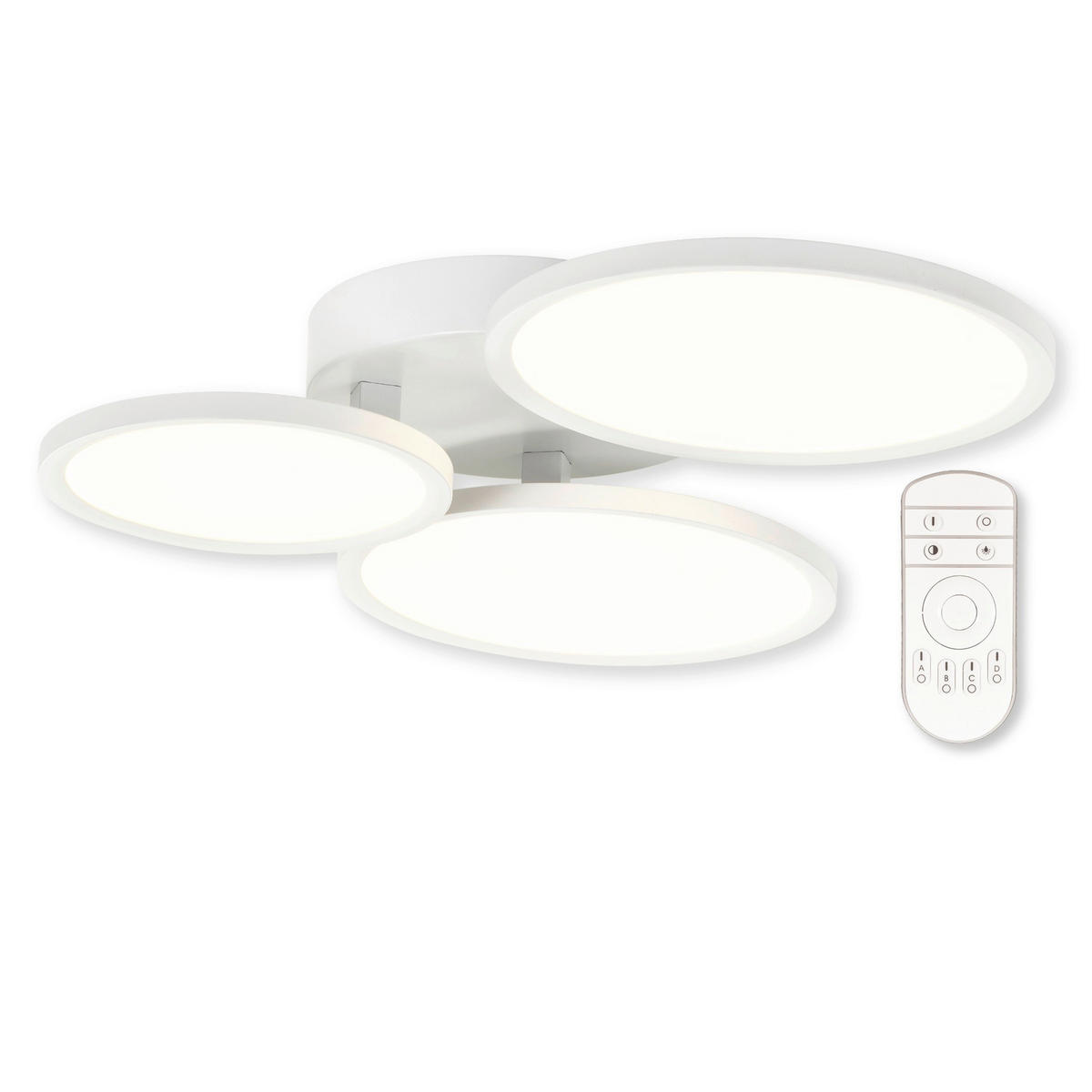 STROPNÍ LED SVÍTIDLO, 60/60/10 cm - bílá, Basics, kov/plast (60/60/10cm)