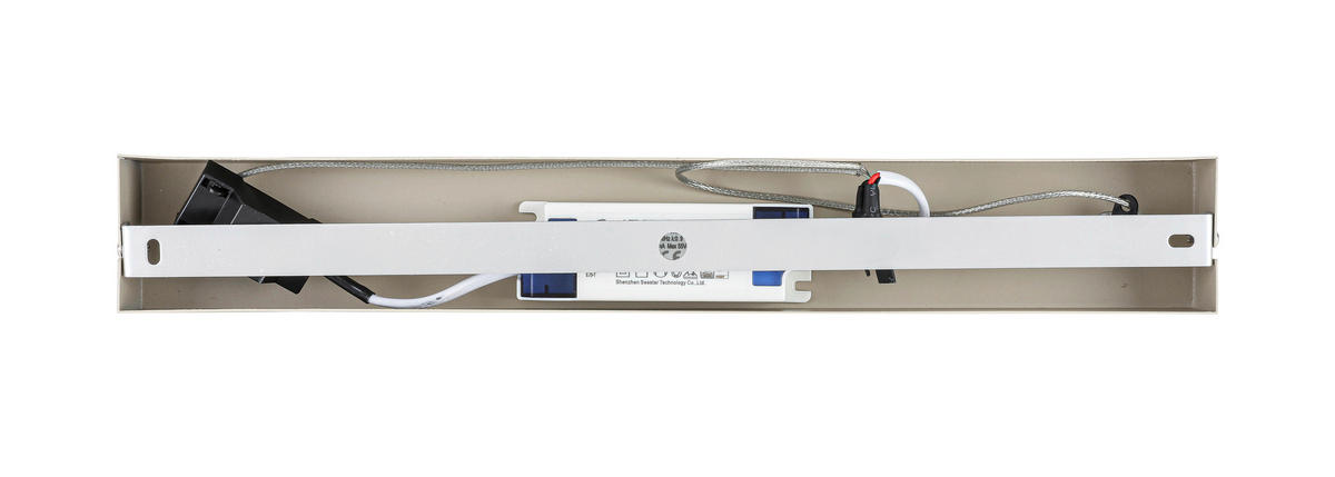 VISEČA LED-SVETILKA  Brownsville 24 W/2500 lm/3000 K/220-240 V/ - peščene barve, Design, kovina/umetna masa (100/22/120cm) - Novel