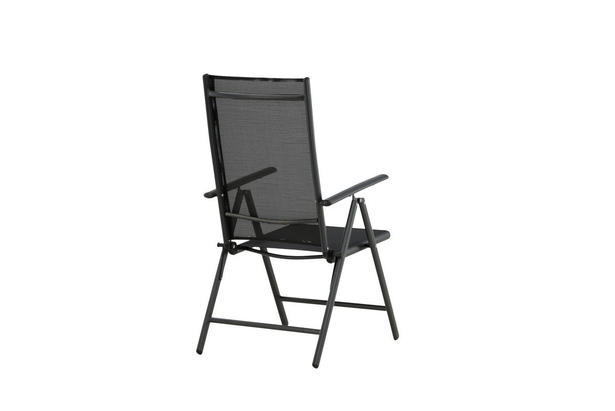 UTESTOLAR SET i metall, textil svart  - svart, Klassisk, metall/textil (55/108/62cm) - Gardenson