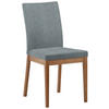 STUHL  in beflockt  - Eichefarben/Blaugrau, Konventionell, Holz/Textil (47/95/60cm) - Cantus