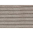 ECKSOFA Sandfarben Feincord  - Sandfarben/Schwarz, KONVENTIONELL, Kunststoff/Textil (276/168cm) - Hom`in