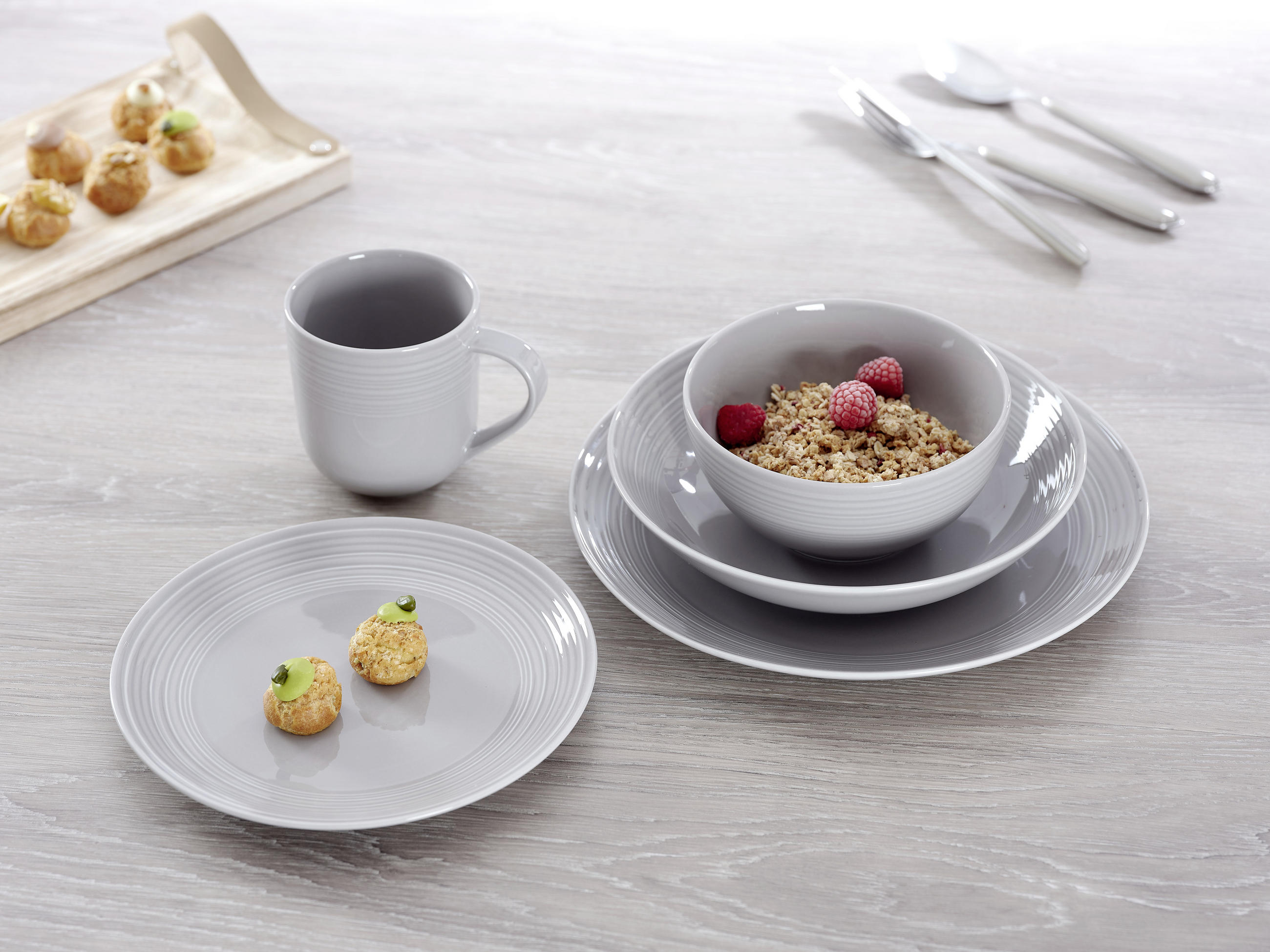 MÜSLISCHALE LEVI  - Grau, Basics, Keramik (15/15/7cm) - Ritzenhoff Breker