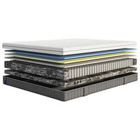 TASCHENFEDERKERNMATRATZE DELUXE BODY ADAPT, 90/200 cm, Höhe ca.: 25 cm, H3 = fest, 7-Zonen - Weiß/Grau, Basics, Textil (90/200cm) - Emma