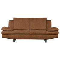 2-SITZER-SOFA in Mikrofaser Cognac  - Cognac/Schwarz, Design, Textil/Metall (198/78/88cm) - MID.YOU