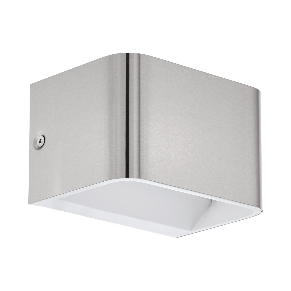 LED VÄGGLAMPA 13/8 cm   - nickelfärgad, Klassisk, metall (13/8cm) - Eglo