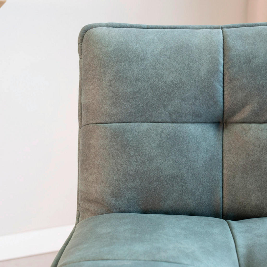 Thumbnail - Mid.you Barhocker-Set, Grün, Metall, Textil, Vintage, U-Form, 44x87x50 cm, Esszimmer, Barmöbel, Barhocker