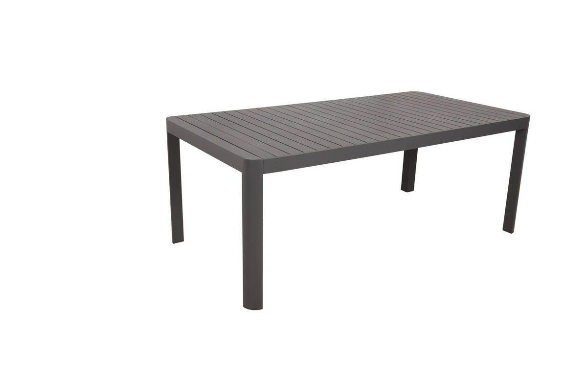 GARTENTISCH 195/100/75 cm  - Anthrazit, Basics, Metall (195/100/75cm) - Gardenson