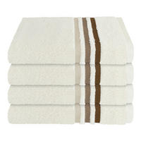 HANDTUCHSET Creme 4-teilig  - Creme, Basics, Textil (50/100cm)