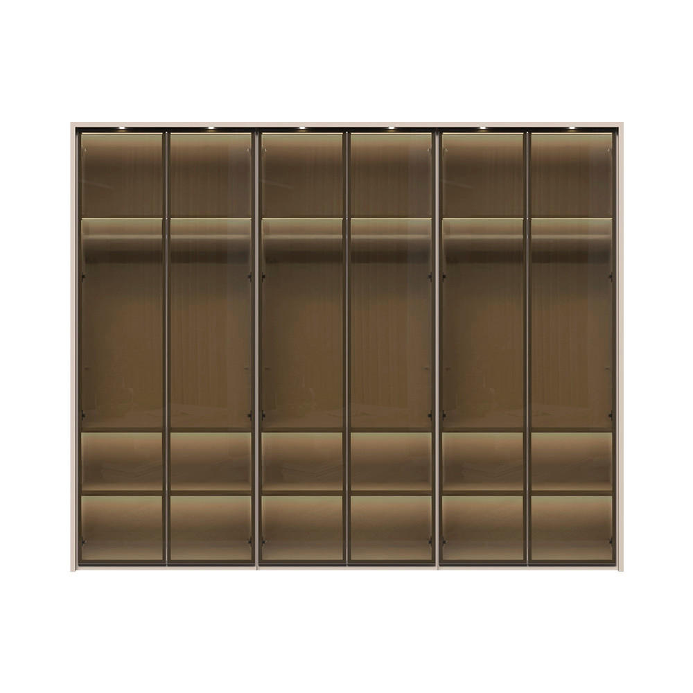 ORMAR SA KLASIČNIM VRATIMA  227/226/60 cm  - Dizajnerski, staklo/metal (227/226/60cm)