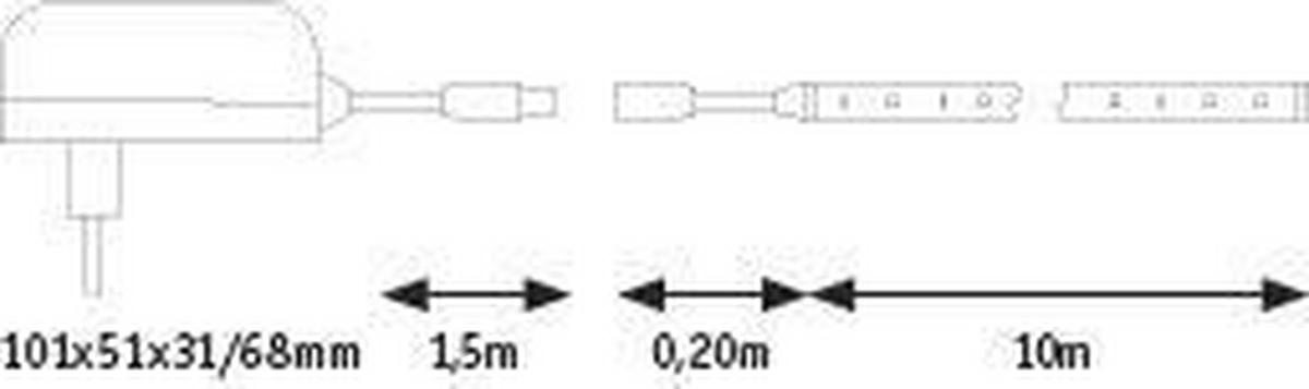 LED-STRIP SimpLED 1000/0,8/0,3 cm   - Weiß, Basics, Kunststoff/Metall (1000/0,8/0,3cm) - Paulmann