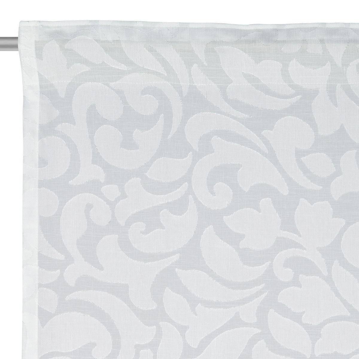 FERTIGVORHANG transparent  - Weiss, Trend, Textil (140/245cm) - Esposa