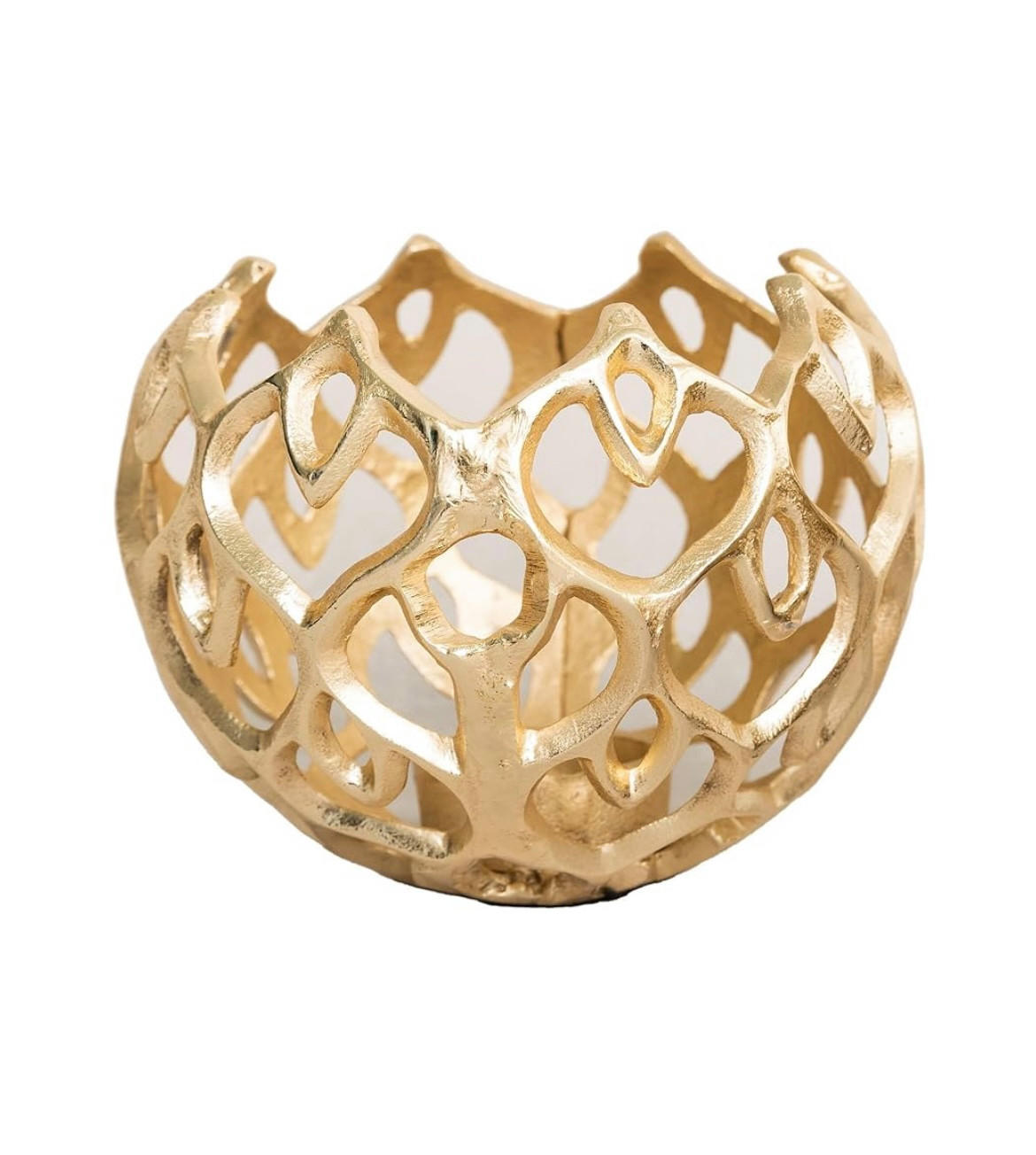 KERZENHALTER - Goldfarben, Basics, Metall (13/13/10cm)