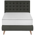 BOXSPRINGBETT 120/200 cm  in Anthrazit  - Anthrazit, Design, Holz/Textil (120/200cm) - Carryhome