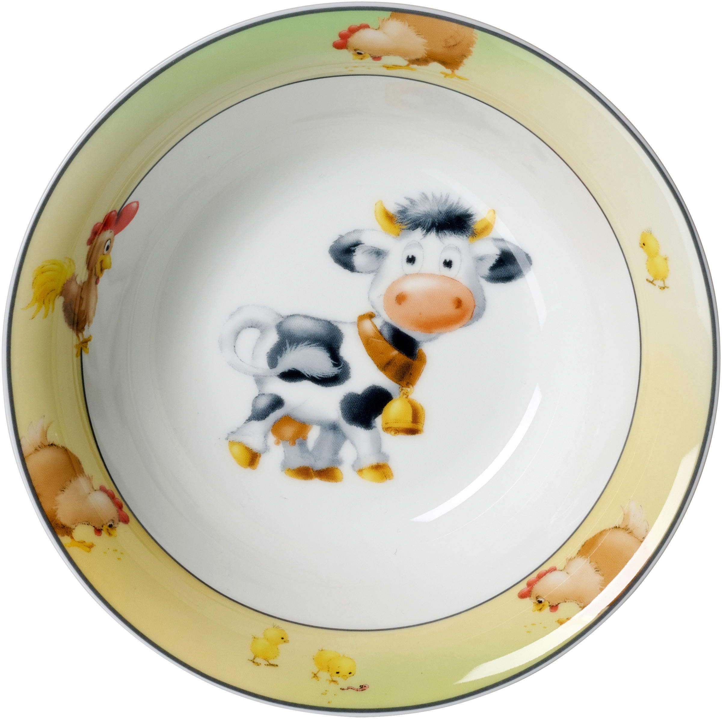 MÜSLISCHALE Hoftiere  - Schwarz/Weiß, KONVENTIONELL, Keramik (17/17/5cm) - Ritzenhoff Breker