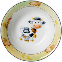 MÜSLISCHALE Hoftiere  - Schwarz/Weiß, KONVENTIONELL, Keramik (17/17/5cm) - Ritzenhoff Breker