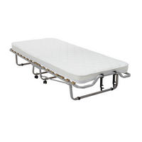 HOPFÄLLBAR SÄNG i trä, metall, textil vit  - vit, Basics, metall/trä (90/200cm) - Livetastic