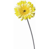 KUNSTBLUME - Gelb/Grün, Basics, Kunststoff/Textil (56cm)