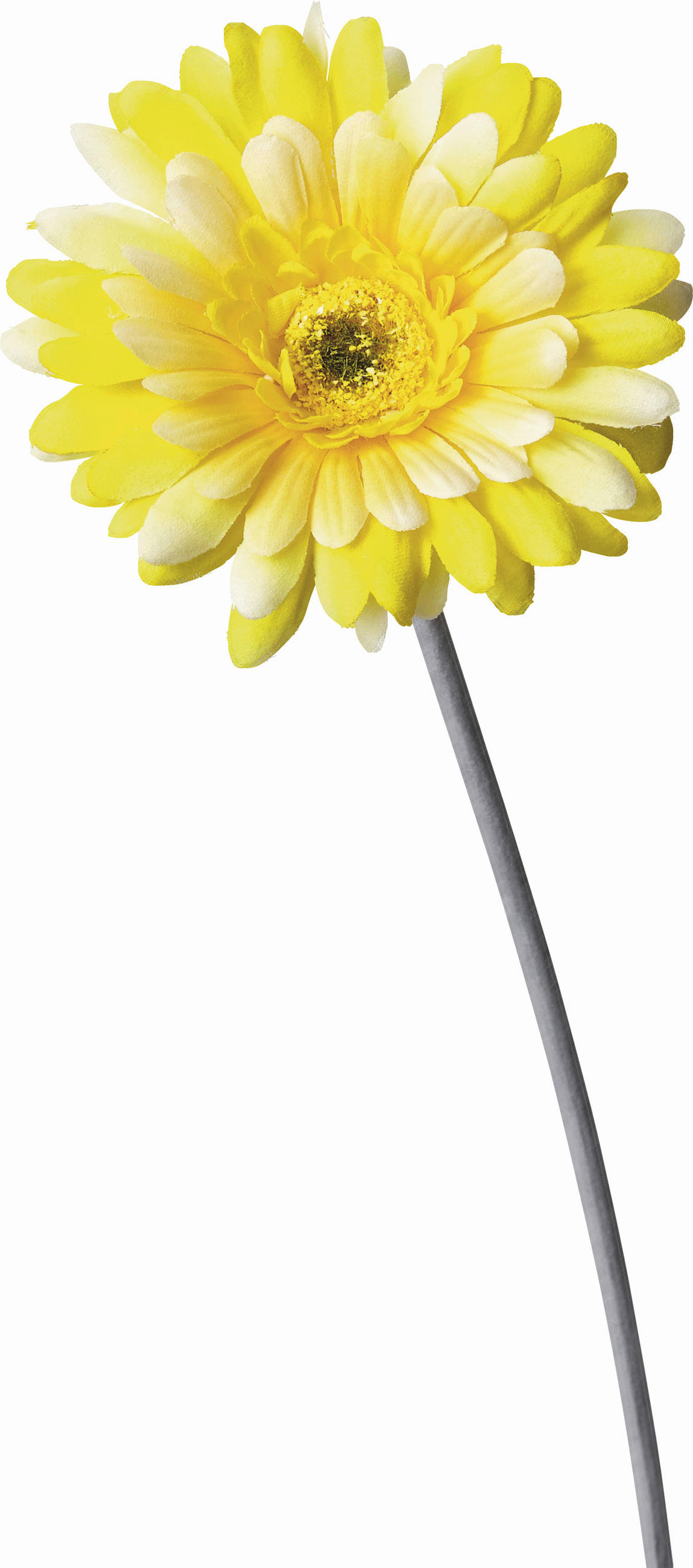 KUNSTBLUME - Gelb/Grün, Basics, Kunststoff/Textil (56cm)