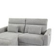 ECKSOFA  in Webstoff Grau  101/212 cm  - Schwarz/Grau, Design, Kunststoff/Textil (101/212cm) - Carryhome