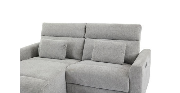 ECKSOFA  in Webstoff Grau  101/212 cm  - Schwarz/Grau, Design, Kunststoff/Textil (101/212cm) - Carryhome