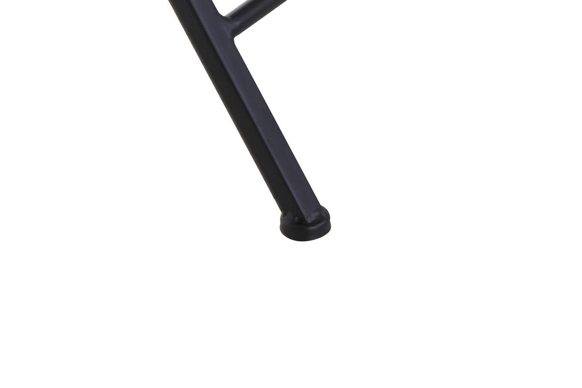 GARTENBEISTELLTISCH 67,5/41/60 cm Metall, Keramik  - Schwarz, KONVENTIONELL, Keramik/Metall (67,5/41/60cm) - Siena Garden
