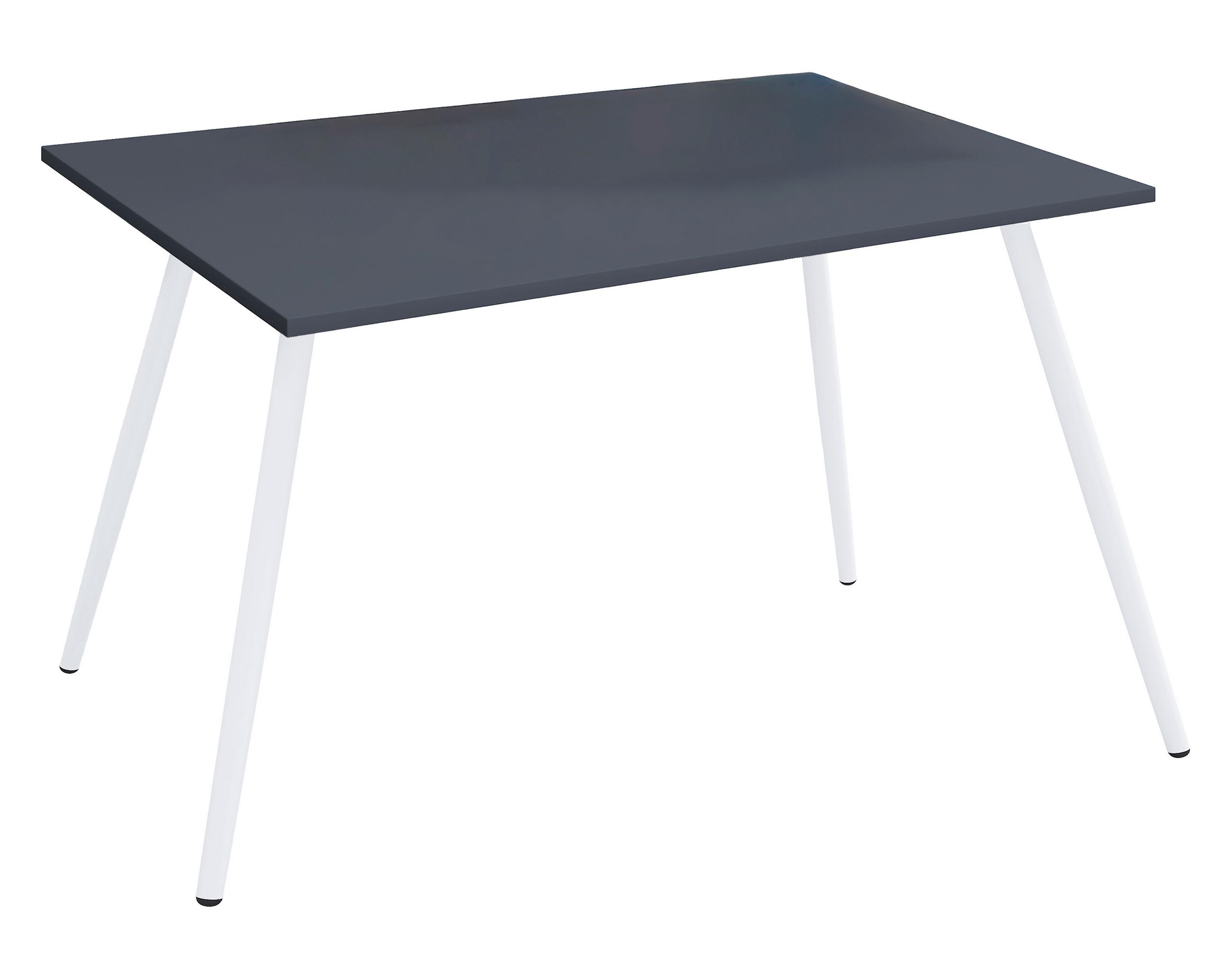 SCHREIBTISCH 110/50/70 cm  in Anthrazit, Weiss  - Weiss/Anthrazit, Modern, Holzwerkstoff/Metall (110/50/70cm) - MID.YOU
