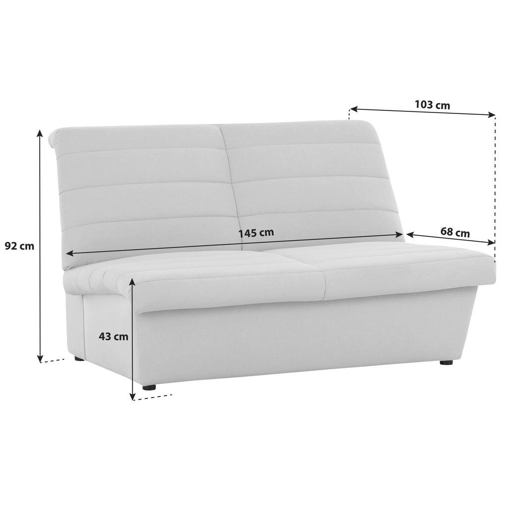 Thumbnail - Looks by W.Joop 2-Sitzer-Sofa Looks Viii, Graubraun, Textil, Uni, 145x92x103 cm, Made in EU, FSC Mix, Stoffauswahl, Rück...