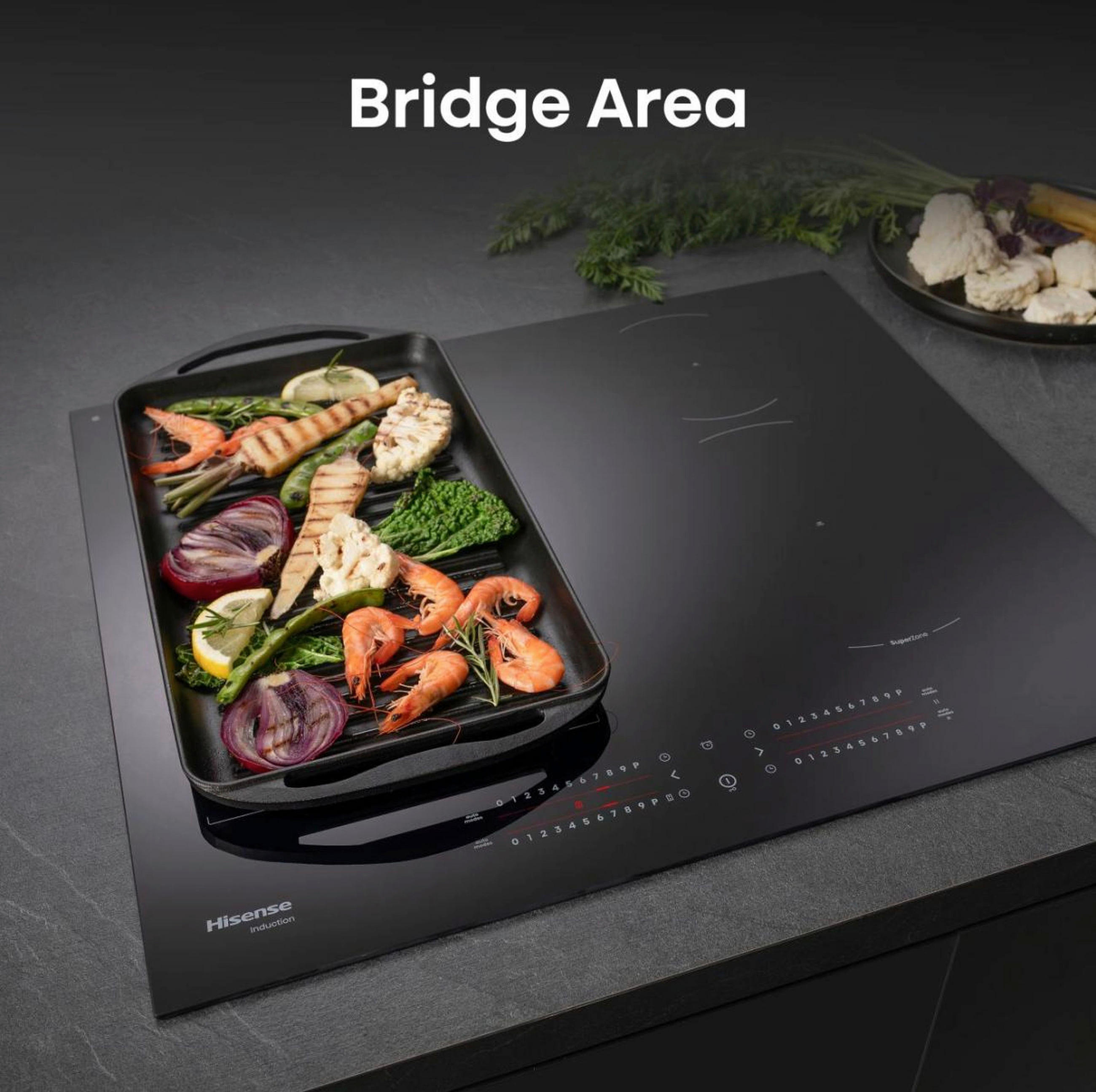 INDUKTIONSKOCHFELD HI6432BSCWF  - Schwarz, Basics, Glas/Metall (59,5/5,4/52cm) - Hisense
