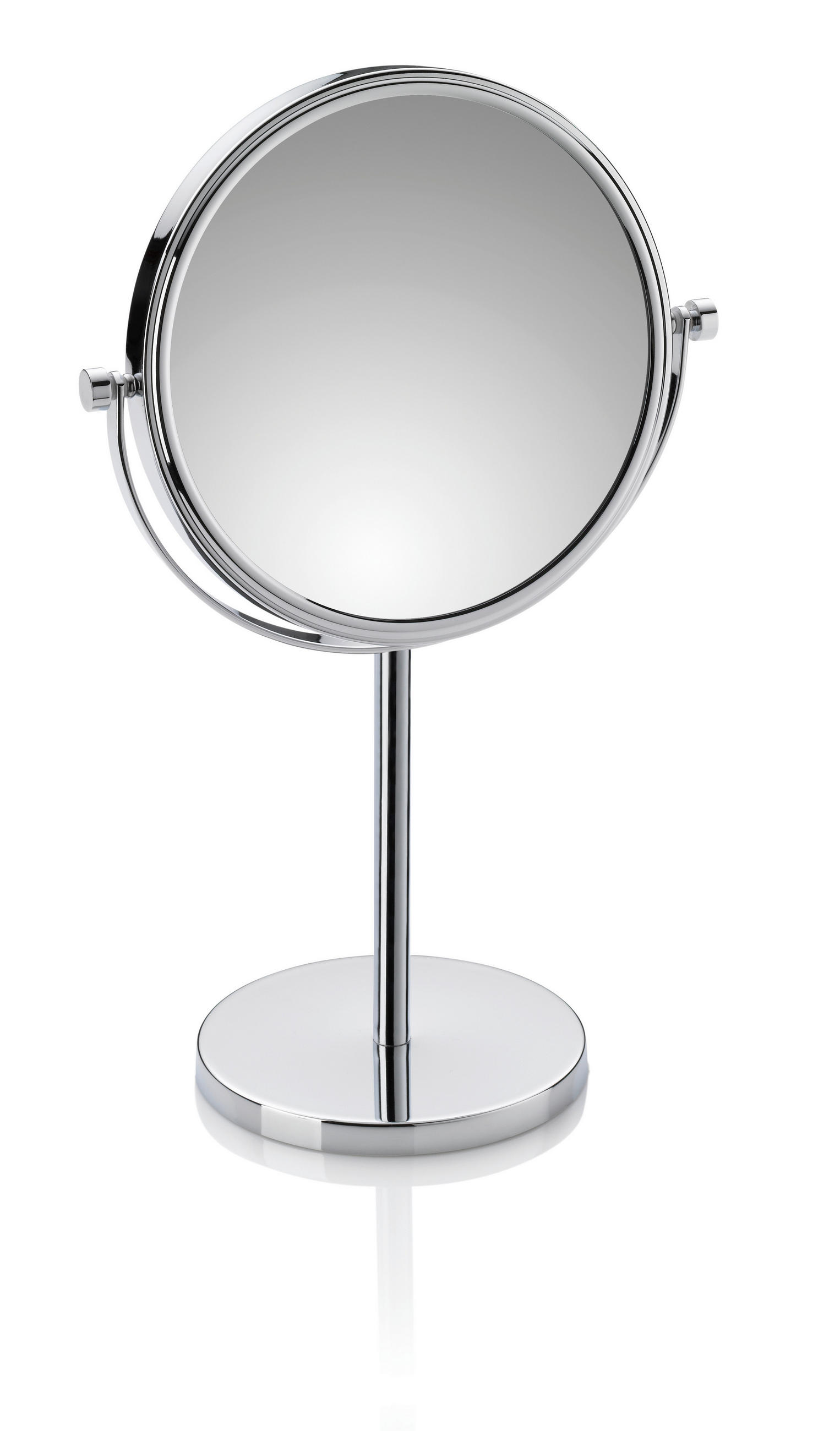 SCHMINKSPIEGEL    23,5/13,5/37,5 cm  - Silberfarben, KONVENTIONELL, Glas/Metall (23,5/13,5/37,5cm) - Kela