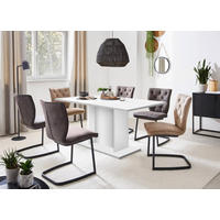 TRPEZARIJSKI STO  bela   - bela, Moderno, pločasti materijal (120/74/80cm) - Xora