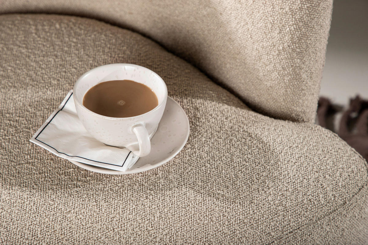 OHRENSESSEL Braun, Beige  - Beige/Braun, Design, Textil/Metall (76/85/77cm) - Livetastic
