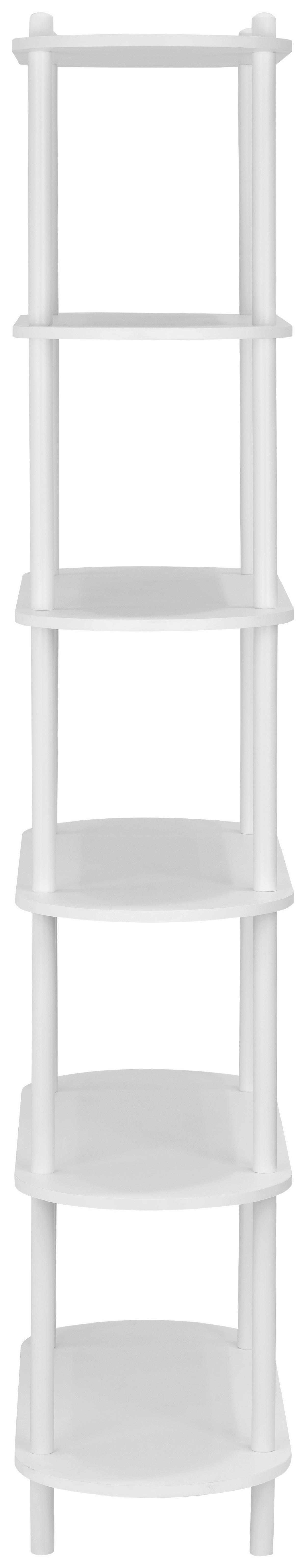 REGAL  90/160/30 cm Weiss  - Weiss, Modern, Holzwerkstoff/Metall (90/160/30cm) - PBJ