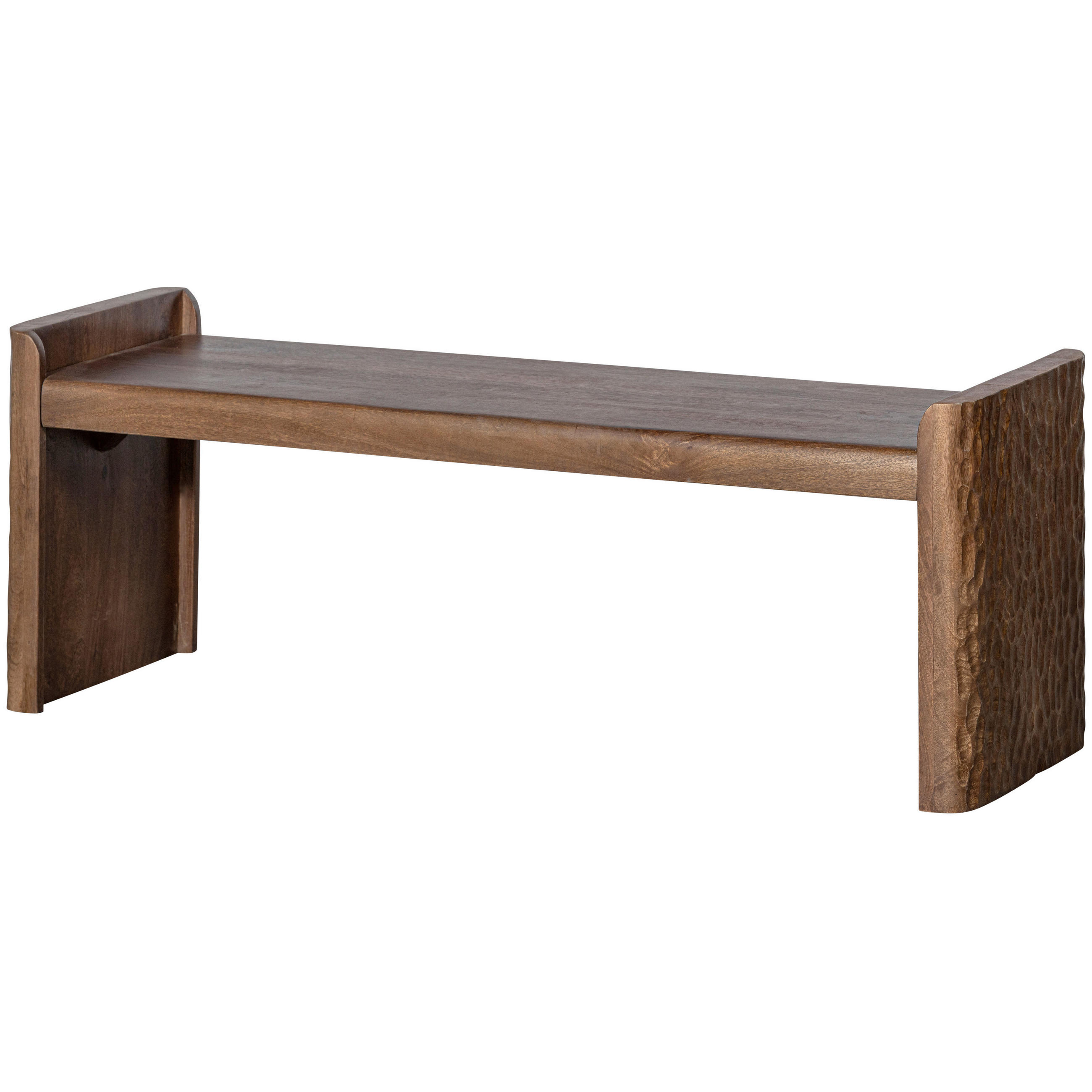 GARDEROBENBANK - Braun, Design, Holz (120/40/45cm) - Livetastic