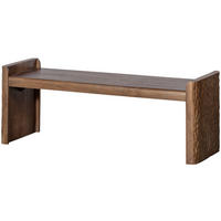 GARDEROBENBANK - Braun, Design, Holz (120/40/45cm) - Livetastic