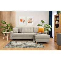 UGAONA GARNITURA bež  - prirodna boja/bež, Dizajnerski, tekstil/drvo (223/161cm) - Carryhome