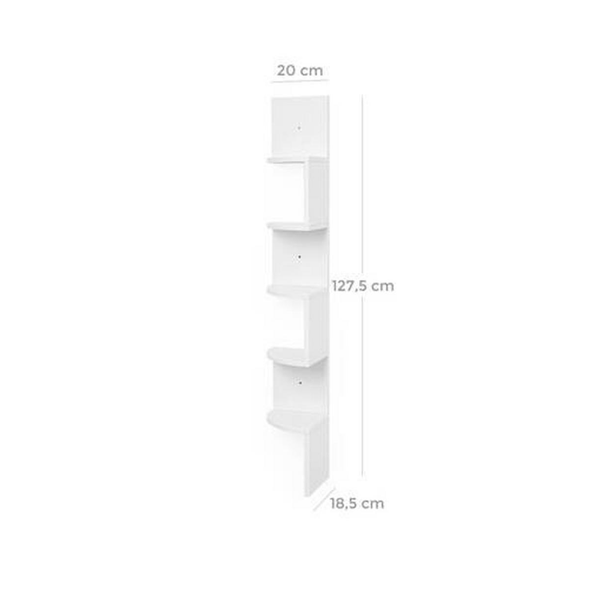 ECKREGAL in 20/127,5/20 cm Weiß  - Weiß, Basics, Holzwerkstoff (20/127,5/20cm) - Boxxx
