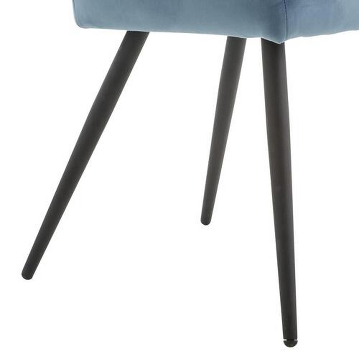 STOLIČKA S PODRÚČKAMI, železo, zamat, modrá, čierna - čierna/modrá, Trend, kov/drevo (54/86/60cm) - Hom`in