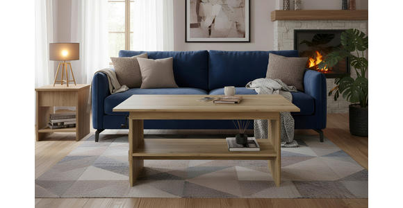 COUCHTISCH 110-140/65/51,5-61,5 cm rechteckig Eichefarben  - Eichefarben, KONVENTIONELL, Holzwerkstoff (110-140/65/51,5-61,5cm) - Xora