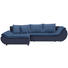 WOHNLANDSCHAFT in Textil Blau, Dunkelblau - Blau/Schwarz, Design, Kunststoff/Textil (185/310/cm) - Carryhome WOHNLANDSCHAFT in Textil Blau, Dunkelblau - Blau/Schwarz, Design, Kunststoff/Textil (185/310/cm) - Carryhome