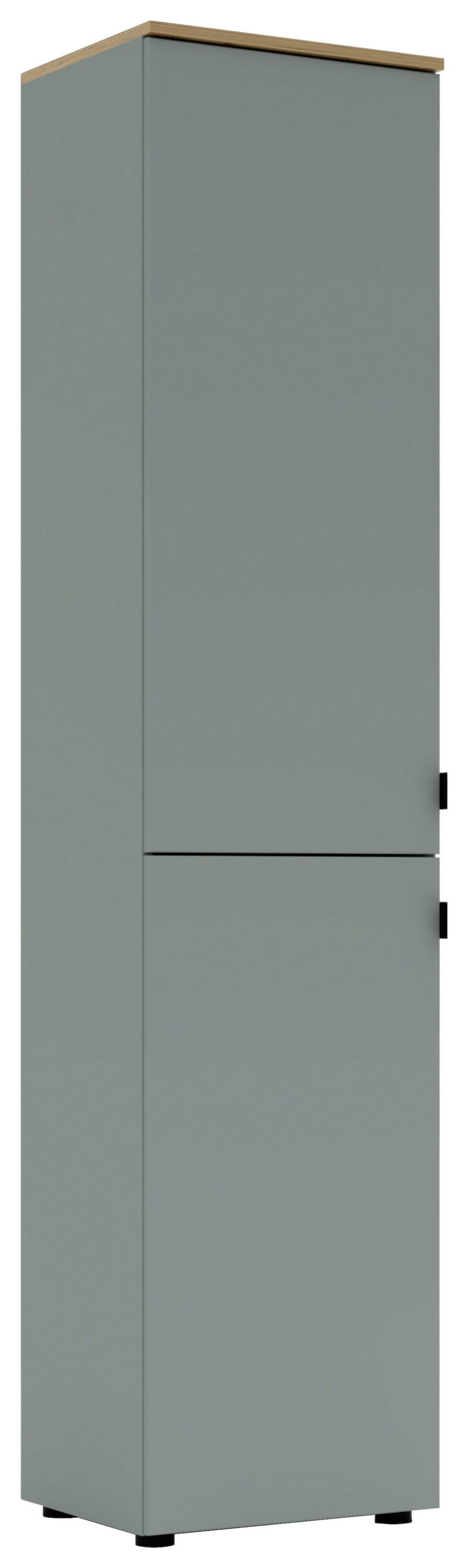 AKTENSCHRANK Eiche Artisan, Schilfgrün  - Schilfgrün/Eiche Artisan, KONVENTIONELL, Holzwerkstoff (45/198/38cm) - Voleo