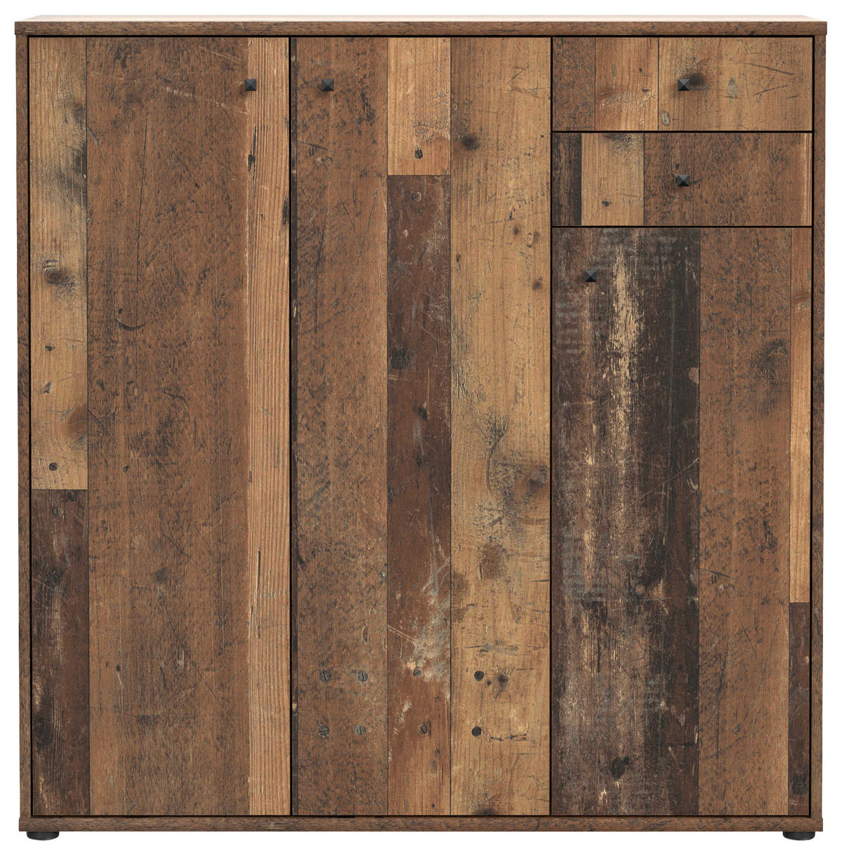 KOMMODE  in 108,8/111,1/34,8 cm  - Dunkelbraun/Graubraun, Design, Holzwerkstoff (108,8/111,1/34,8cm)