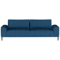 SCHLAFSOFA in Cord Royalblau  - Royalblau/Schwarz, Design, Textil/Metall (250/89/105cm) - Welnova