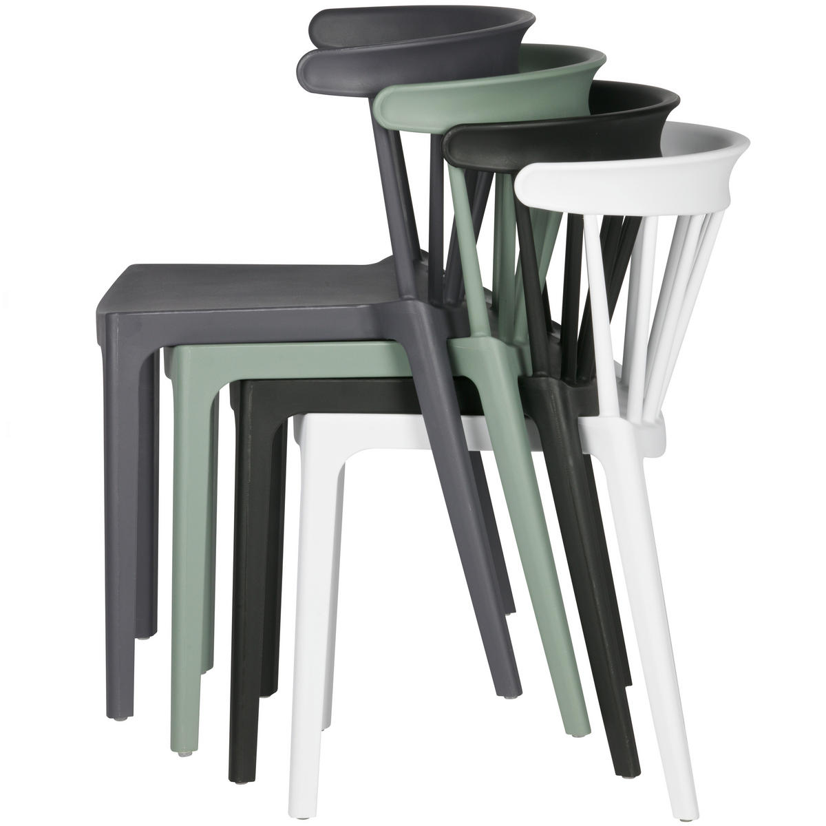 GARTENSTUHL-SET Kunststoff Jadegrün  - Jadegrün, MODERN, Kunststoff (52/75/53cm) - Livetastic