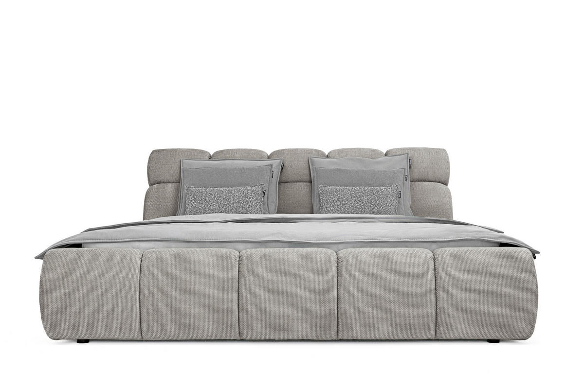 POLSTERBETT Lattenrost, Bettkasten 180/200 cm  in Beige  - Beige/Schwarz, Design, Holz/Kunststoff (180/200cm) - Esposa