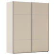 SCHWEBETÜRENSCHRANK 201/223/68 cm 2-türig Champagner  - Champagner/Alufarben, KONVENTIONELL, Holzwerkstoff/Metall (201/223/68cm) - Novel