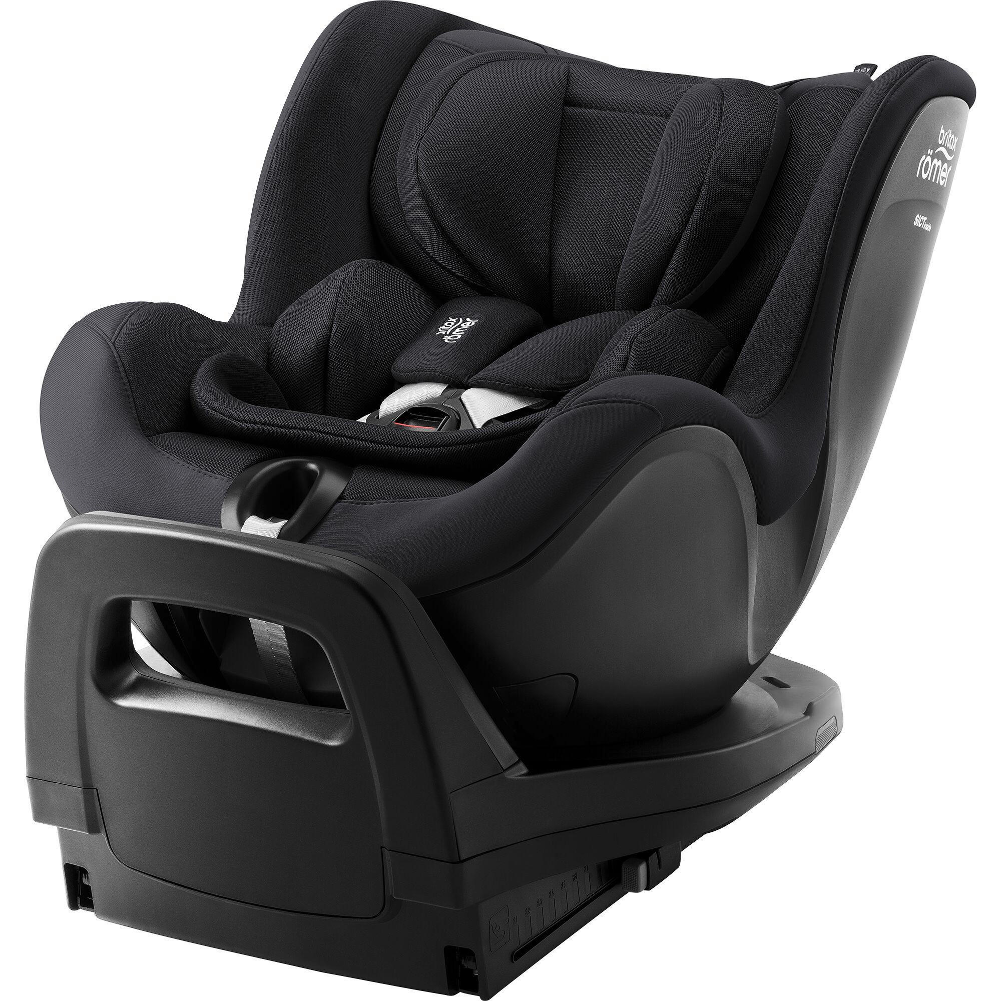 REBOARDER-KINDERSITZ Dualfix Pro - Schwarz, Basics, Kunststoff/Textil (44/48/74cm) - Britax Römer