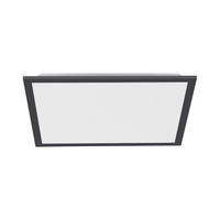 LED-DECKENLEUCHTE 44,5/44,5/7 cm   - Schwarz, Basics, Kunststoff/Metall (44,5/44,5/7cm)