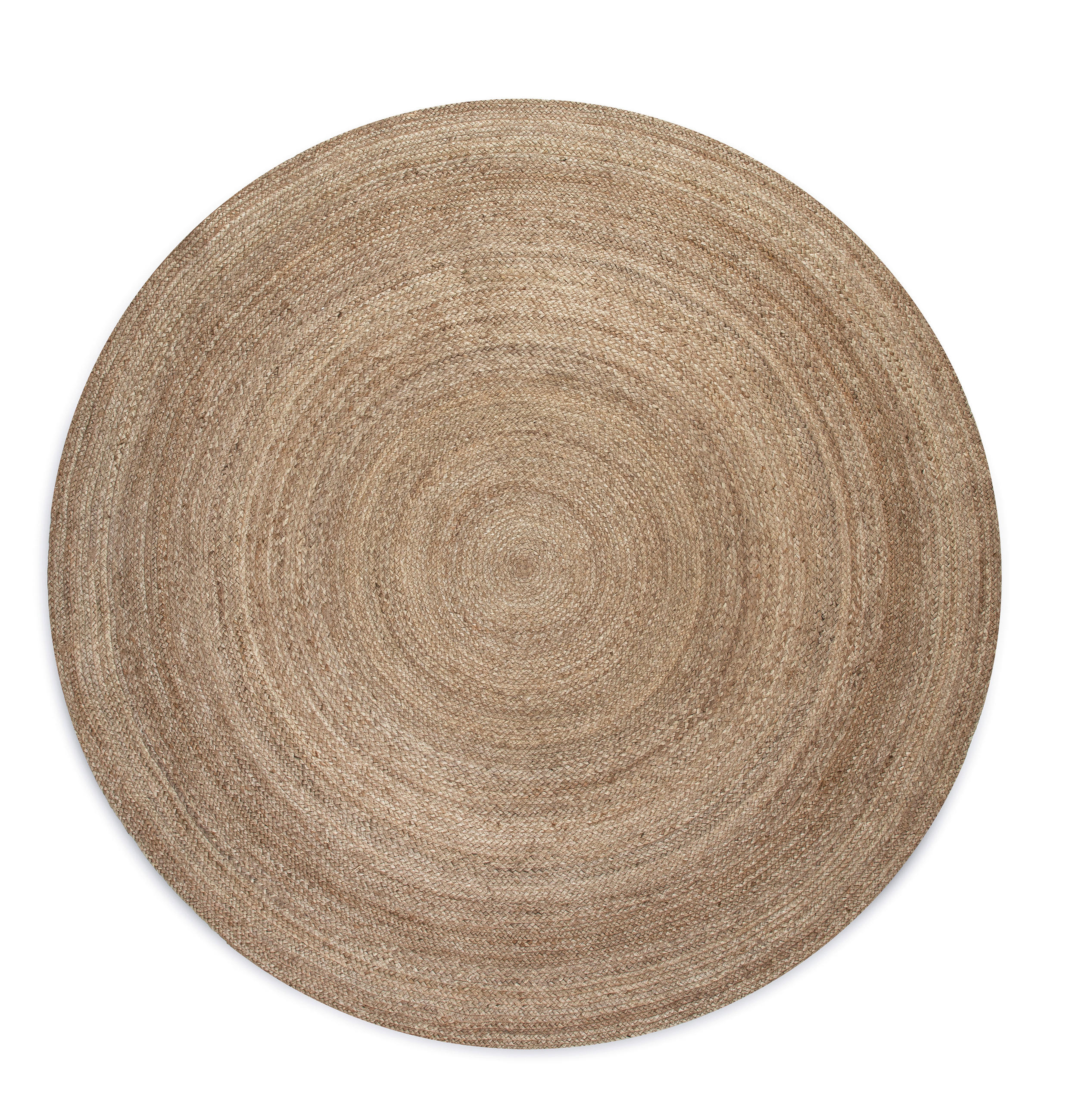JUTETEPPICH 100 cm Jute Braided Greige  - Greige, Design, Textil (100cm)